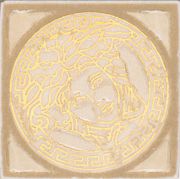 17270 Almond-Biege Tozzetto Medusa Gold