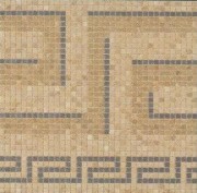 Vanitas 37233 oro/noce mosaic greca silver 