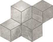  Grey Fleury Mosaico Esagono Lappato 