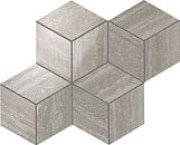  Travertino Silver Mosaico Esagono Lappato 